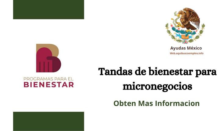 tandas para el bienestar